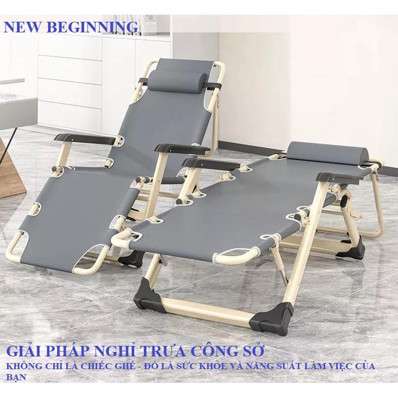 Folding Deck Chair Office Siesta Deck Chair Dual-use Outdoor Household Recliner Lazy Balcony Sun Lounge Chair Multifunctional./ Ghế xếp thư giãn, ghế xếp du lịch, giường gấp văn phòng, nội thất, ghế xếp gọn