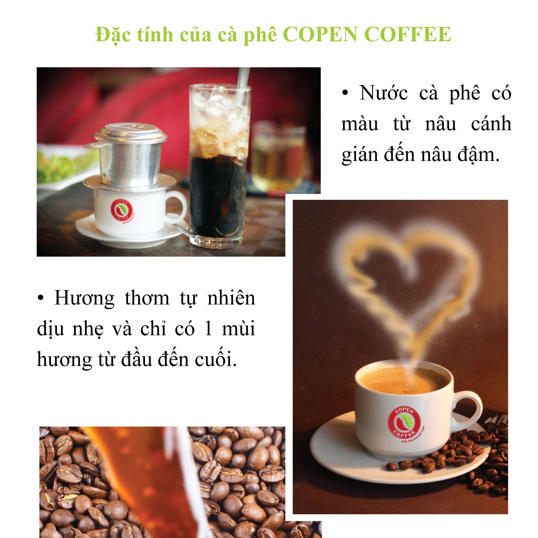 Cà phê sữa hòa tan Copen Coffee 3 trong 1 180g (10 gói)