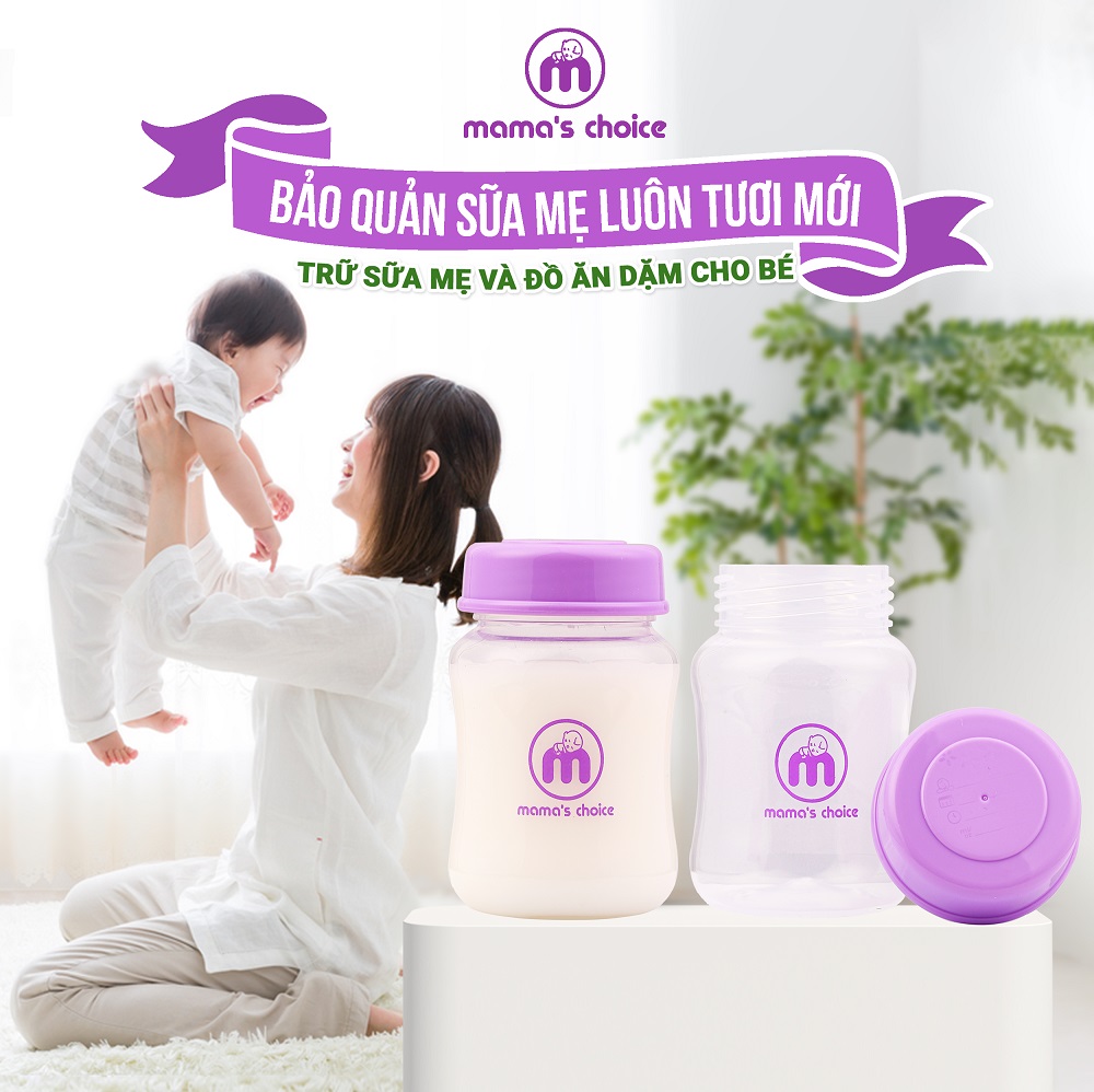 Combo Bình Trữ Sữa Mama's Choice, Cốc Hứng Sữa Rảnh Tay, Chổi Cọ Bình Sữa Và Núm Ti Silicone Mama’s Choice, Giá Siêu Hời