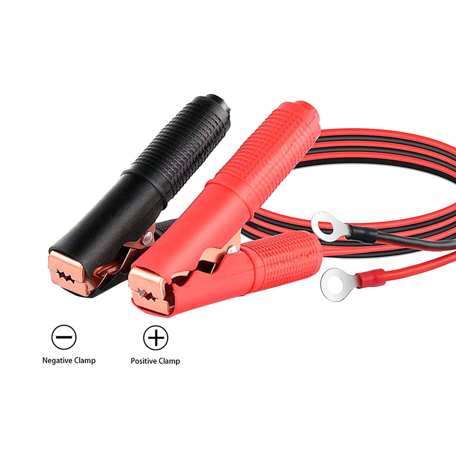 Cars Battery Cable Battery Alligator Clips Clamp 30A Fuse Battery Jump Cable