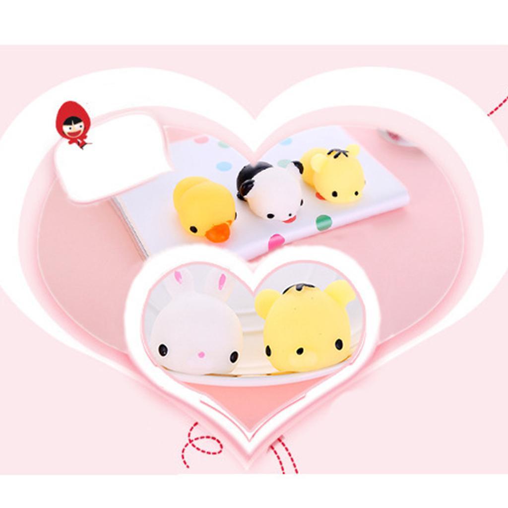 2-4pack 1 Pair Squishy Soft Slow Rising Squishes TPR Stress Relief Pink Bear Toy