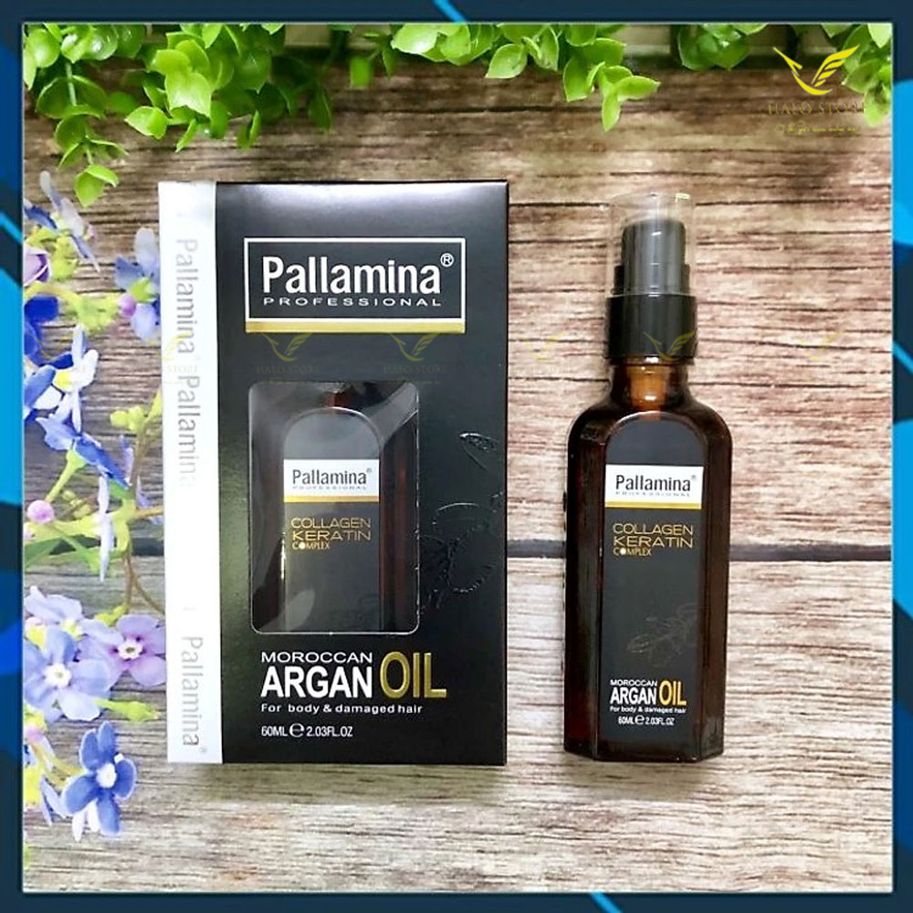 Tinh dầu Pallamina Moroccan Argan Oil Serum dưỡng bóng tóc cao cấp 60ml