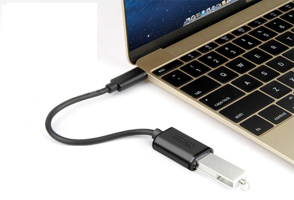 Cáp Type-C - USB Nối Dài Unitek (Y-C 476BK) 20cm - HÀNG CHÍNH HÃNG