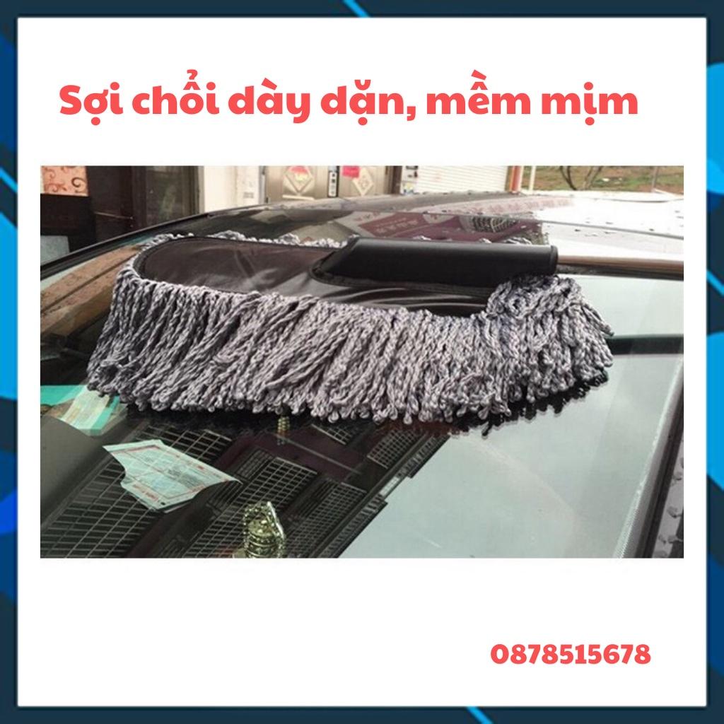 Bộ Chổi Lau Xe Sợi Dầu Cỡ Lớn - Chổi Đa Năng Lau Bụi Kiêm Rửa Xe Ô Tô  - Cam Kết Hàng Chất L