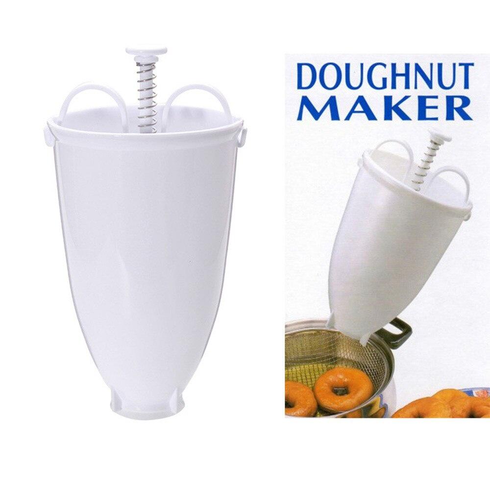 Plastic Doughnut Maker Machine Mold DIY Tool Kitchen Pastry Making Bake Ware Creative Plastic Donut Donut Maker Molding Tool