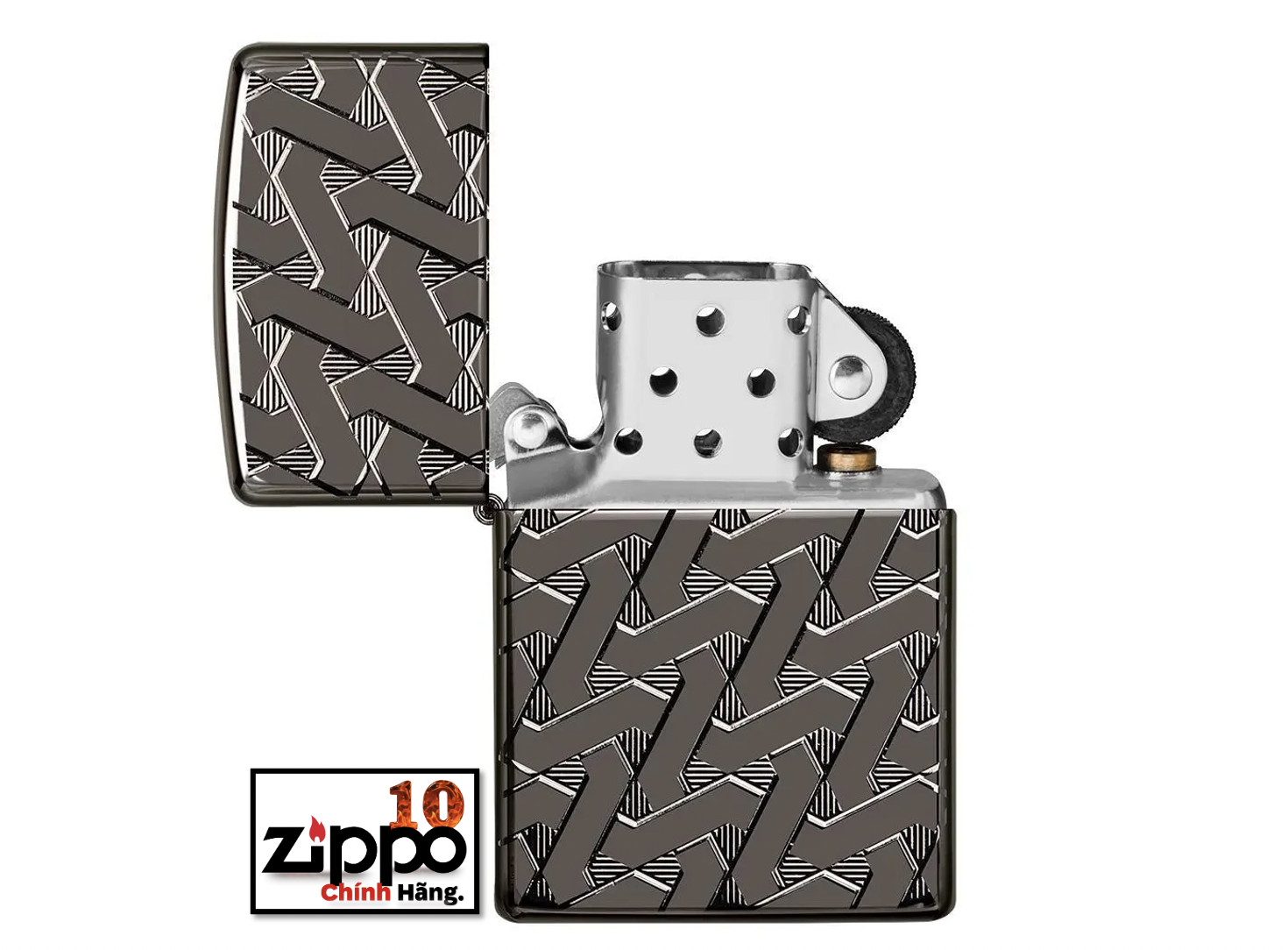 Bật lửa ZIPPO 49173 Armor Geometric Weave Design - Chính hãng 100%