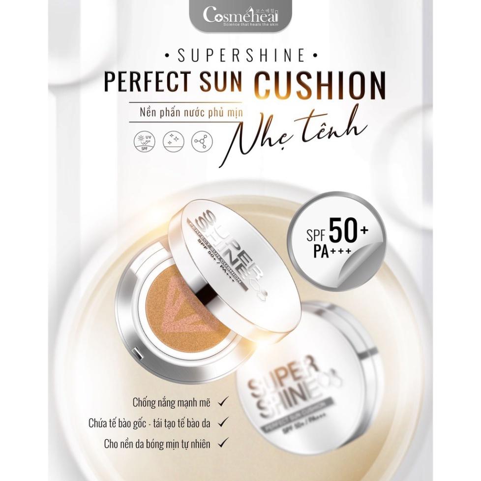 Phấn Nước COSMEHEAL Perfect Sun Cushion SPF50+/PA+++ Chống Nắng Bên Ngoài, Dưỡng Ẩm Bên Trong, Mỏng Nhẹ Không Bít Tắc.