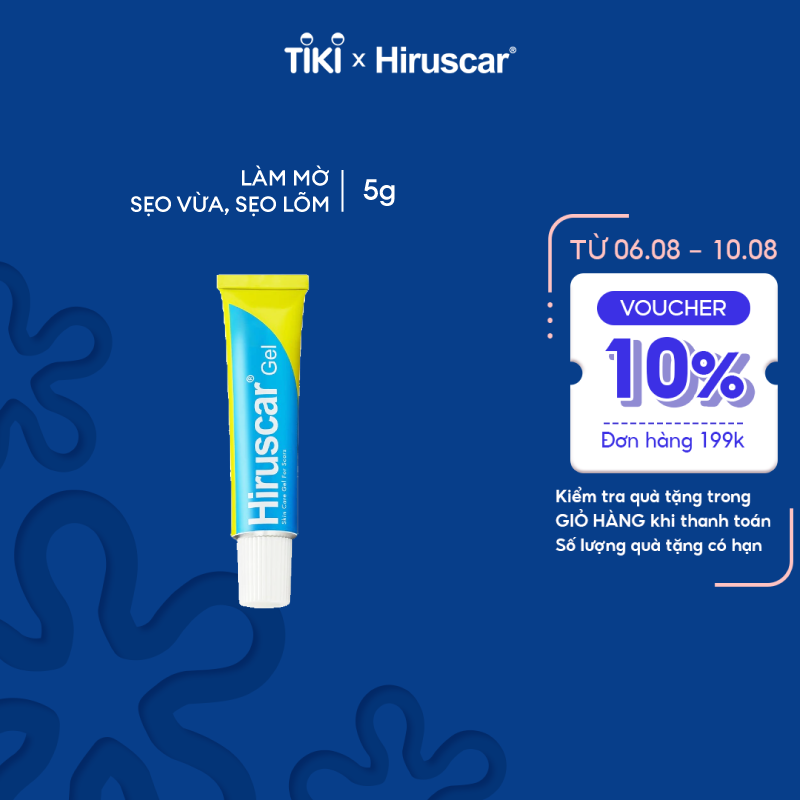 Gel Cải Thiện Sẹo Vừa, Sẹo Lõm, Sẹo Thâm Hiruscar 5G