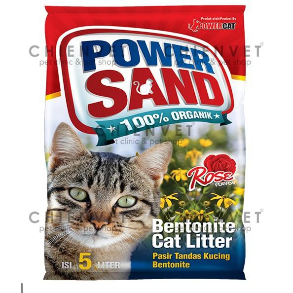 Cát vệ sinh mèo power sand - 8L