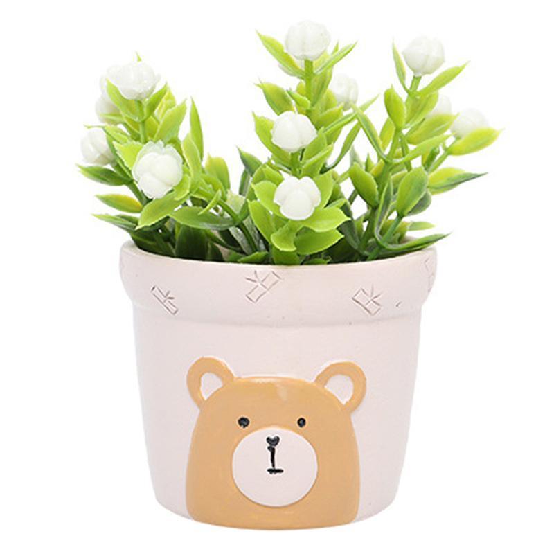 1 Chậu Hoa Nhựa Dễ Thương Dùng Để Trang Trí Sân Vườn