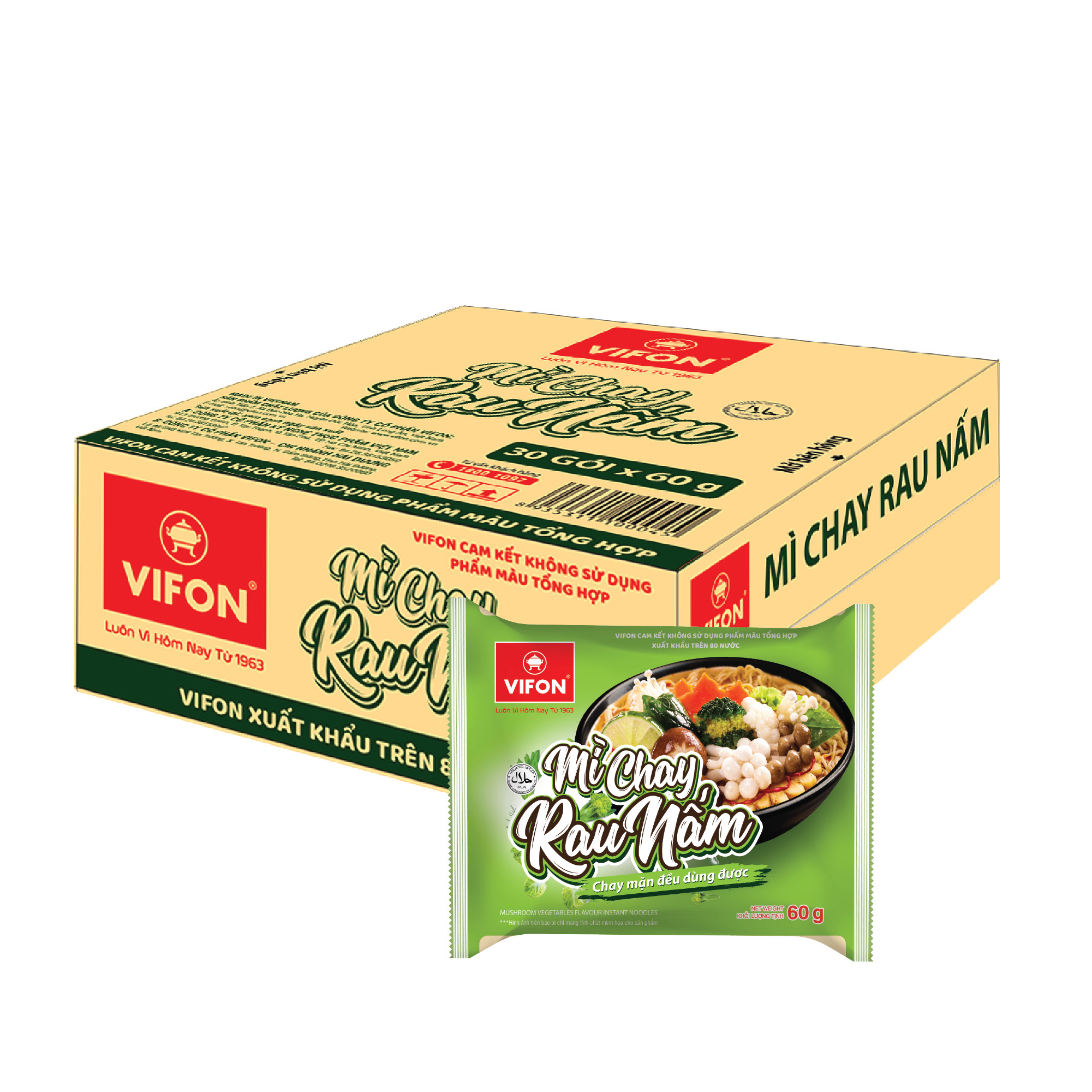 Mì Chay Rau Nấm Vifon