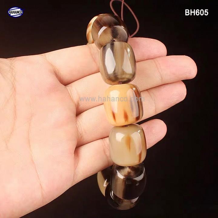 Vòng tay đốt trúc bằng sừng bò Châu Phi BH605 - Phú quý và trường tồn - con người quân tử