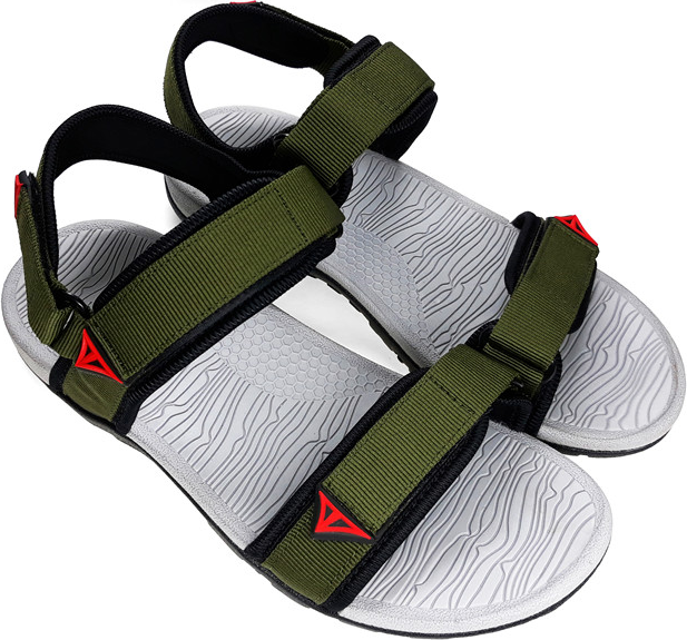 Giày sandal nam Việt Thủy quai ngang VT01 -xanh rêu