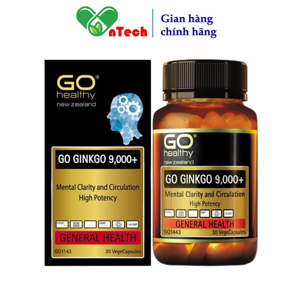 Bổ não Go Healthy Ginkgo 9000+ hoạt huyết dưỡng não tăng cường tuần hoàn não cải thiện trí nhớ tăng khả năng tập trung