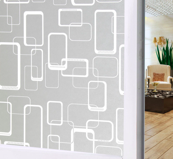 Combo 5m Decal Giấy Dán Kính Ô hoạ tiết Chữ nhật