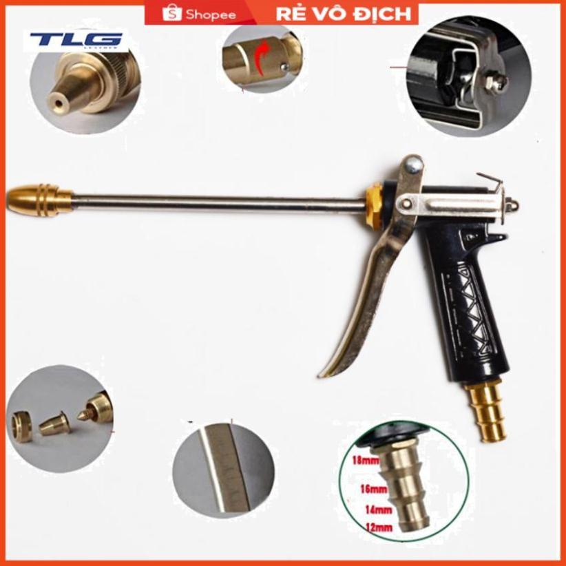 Bộ dây vòi xịt nước rửa xe, tưới cây . tăng áp 3 lần, loại 7m, 10m 206318 đầu đồng,cút,nối nhựa đen+ tặng mở chai