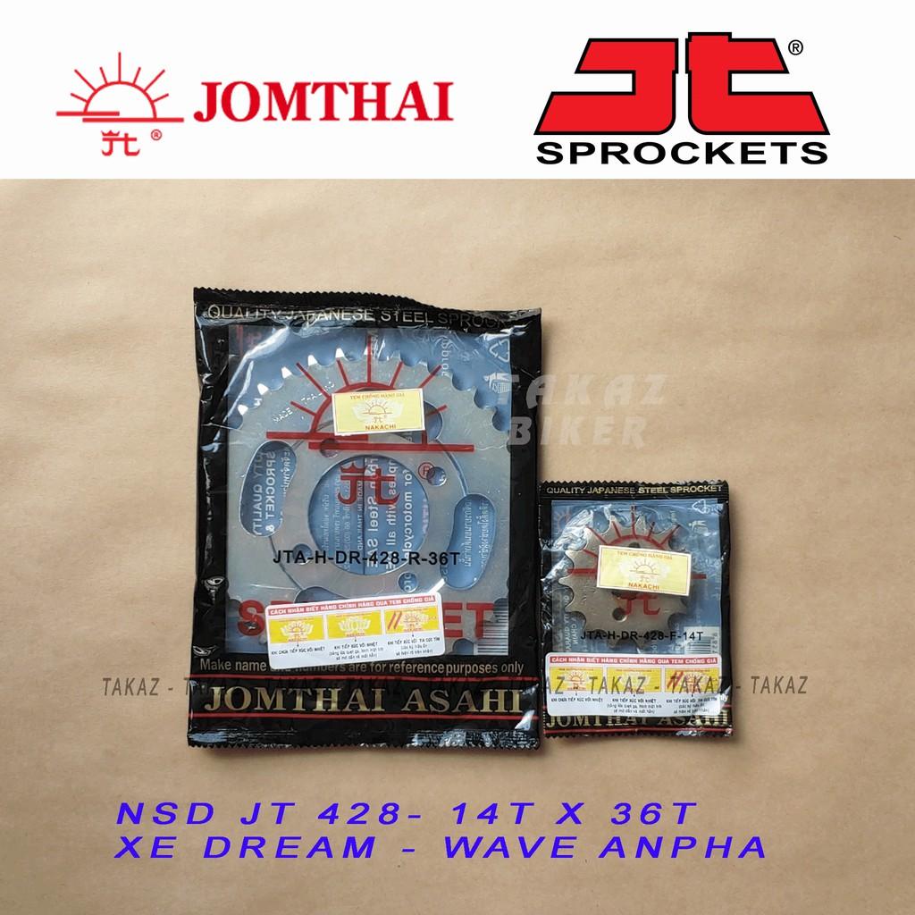 B2 Rời Nhông Hoặc Dĩa Mặt Trời JP JOMTHAI Nhật Honda Dream, Wave 14 x 36T