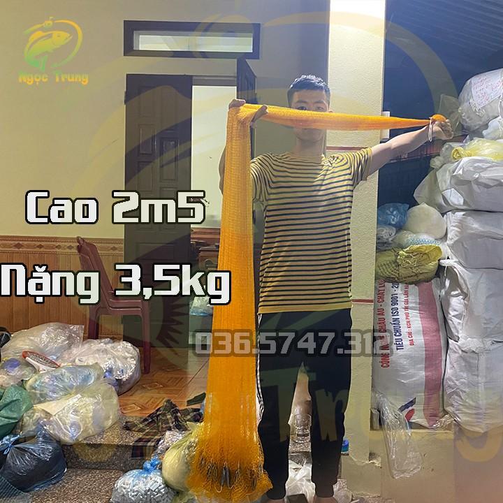 Chài Đánh Cá bằng Dù chân chì Gia Công có chiều cao 2m5 bung 4m nặng 3,5kg mắt lưới 1,5cm đánh Tôm,Tép 1