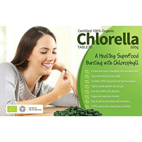 Organic Chlorella Tablets , MySuperFoods, Incredibly High Chlorophyll Content, Bursting with Nutrients, Certified Organic, Healthy Edible Algae, Add to Drinks and Smoothies