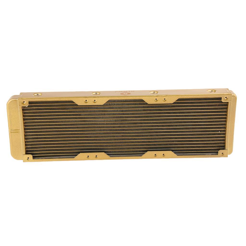 Aluminum Radiator 10Pipe Water Cooler Cooling Heatsink Heat Exchanger 360mm