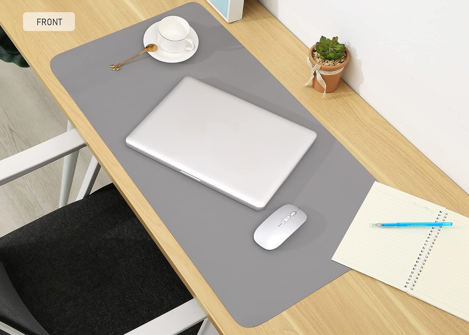 Tấm Lót Chuột, Miếng Lót Chuột, Chất Liệu Da PU 2 Mặt, Lót Chuột Cỡ Lớn 90x45cm và 80x40cm, Pad Chuột Kiêm Thảm Da Trải Bàn Làm Việc - Hàng Chính Hãng