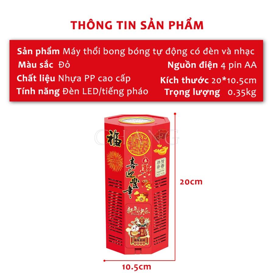 Máy Bắn Bong Bóng Có Nhạc, Đèn Led Cực Sáng, Kèm Nhạc - Gia dụng Quyết Thu