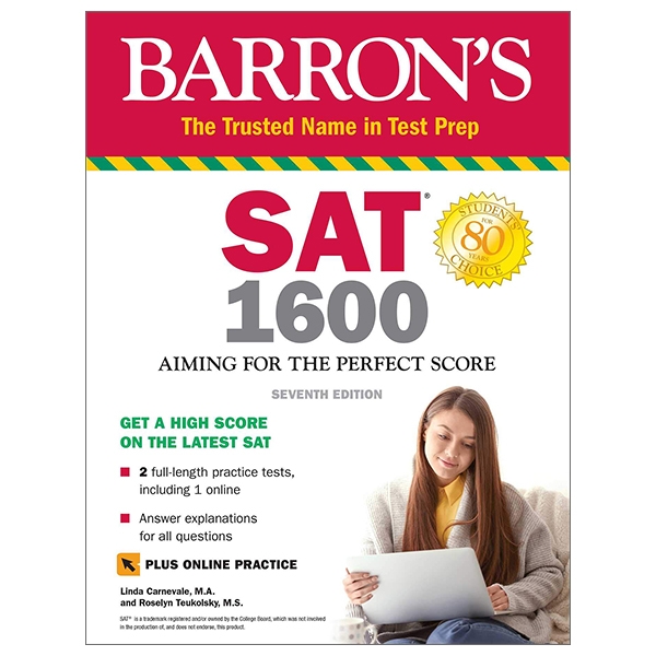 SAT 1600 With Online Test: Aiming For The Perfect Score (Barron's Test Prep)