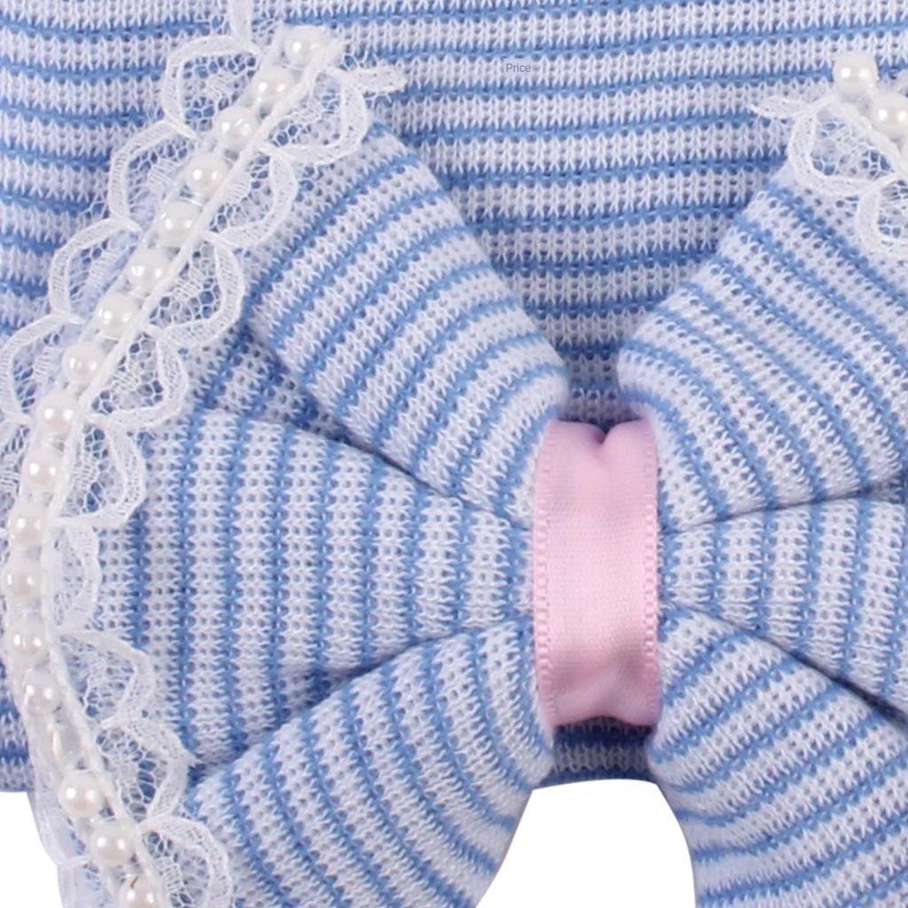 New Unisex Baby Infant Striped Soft Hat Cap For Newborn Beanie Big Bow
