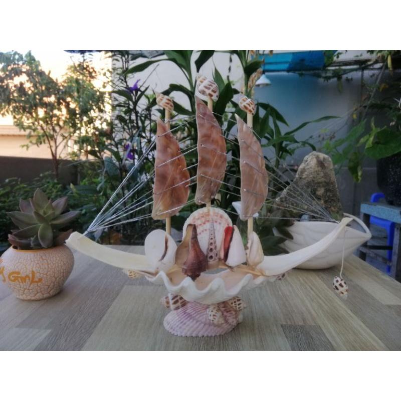 THUYỀN ỐC.THUYỀN BUỒN ỐC HANDMADE BIỂU TRƯNG CỦA SỰ MAY MẮN