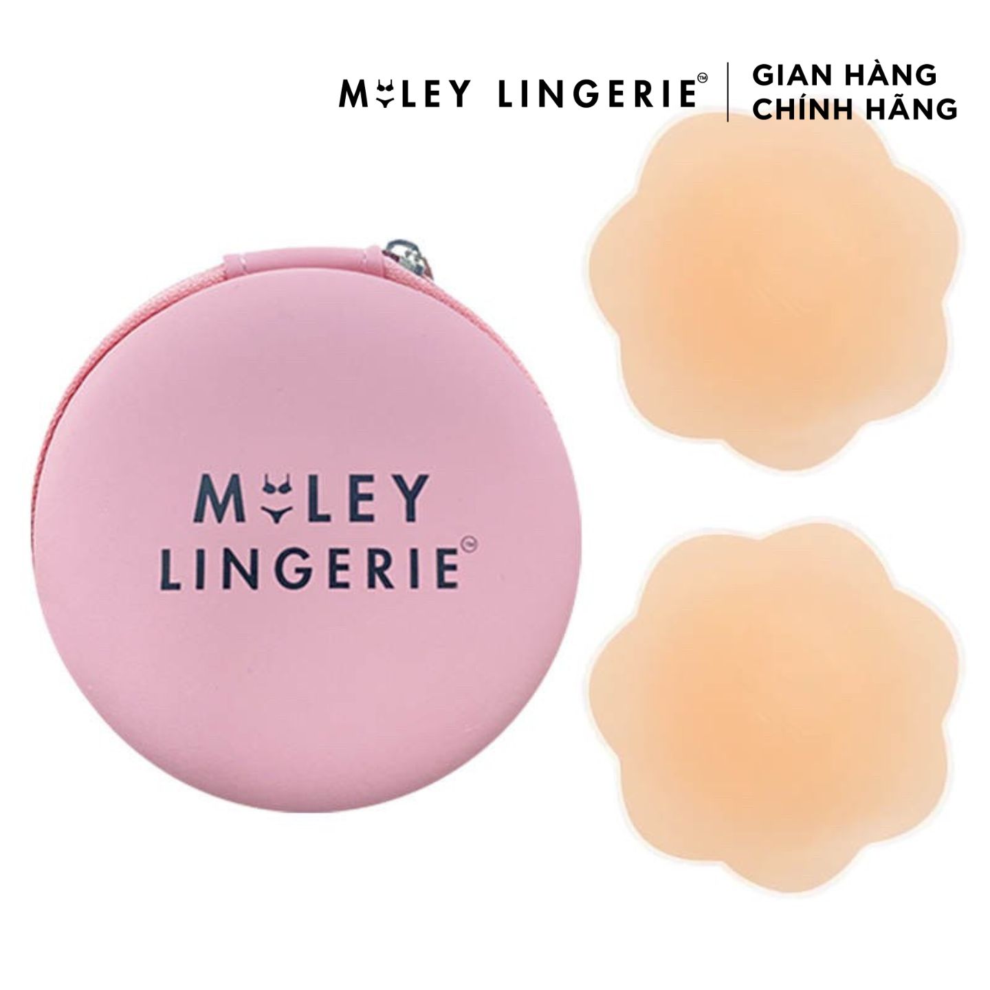 Cặp Miếng Dán Ngực Silicon Tái Sử Dụng Nhiều Lần Hình Hoa Siêu Bám Dính, Miếng Dán Tàng Hình Miley Lingerie