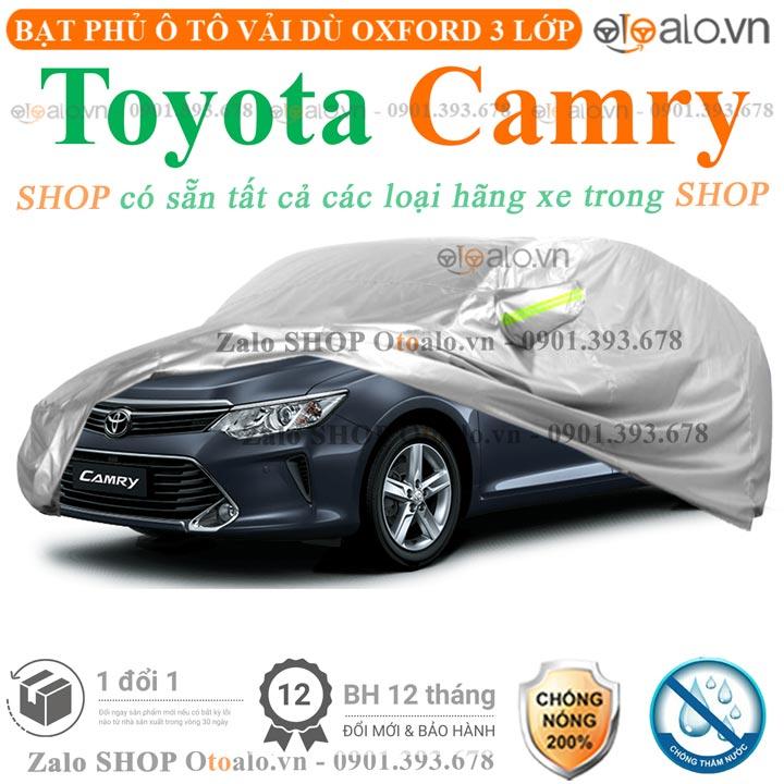 Bạt che phủ xe ô tô Toyota Camry 3 lớp cao cấp