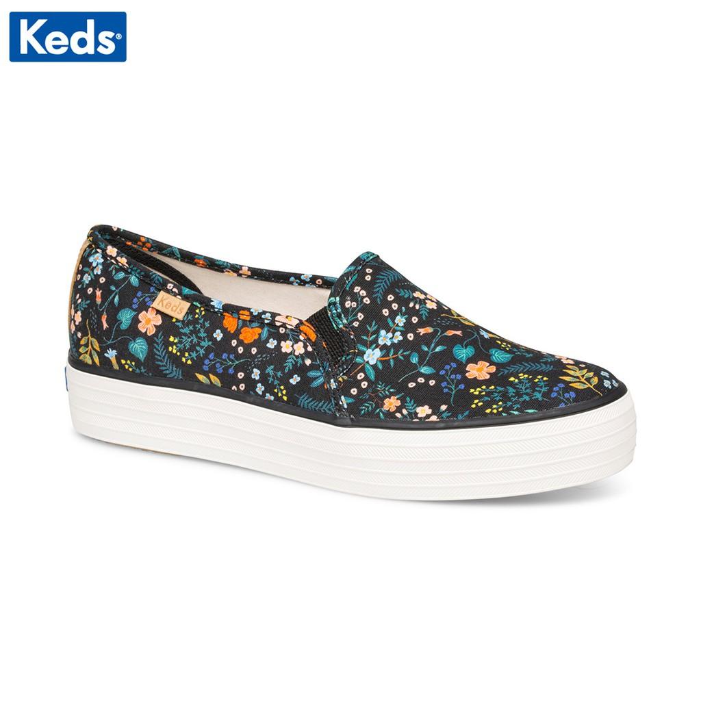 Giày Thể Thao Nữ, KEDS Triple Decker Rpc Wld Blk Black KD060998