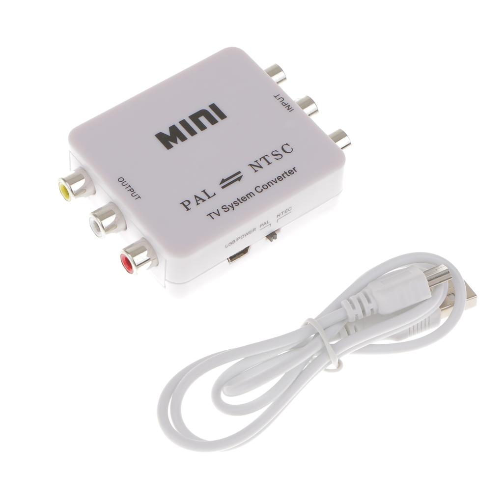 PAL/NTSC/SECAM to PAL/NTSC MINI Bi-directional TV System Switcher Converter