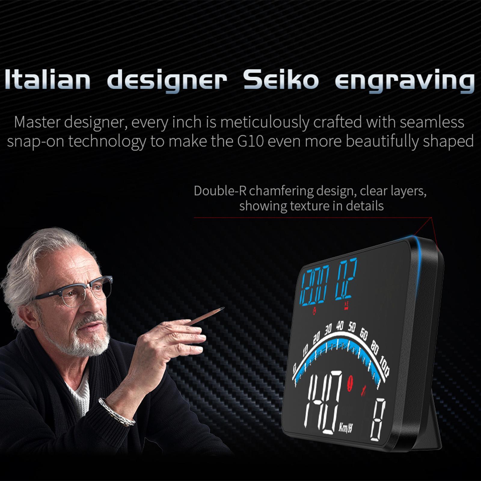 Universal HUD Head up Display Speedometer Direction 4 inch Fit for Vehicle