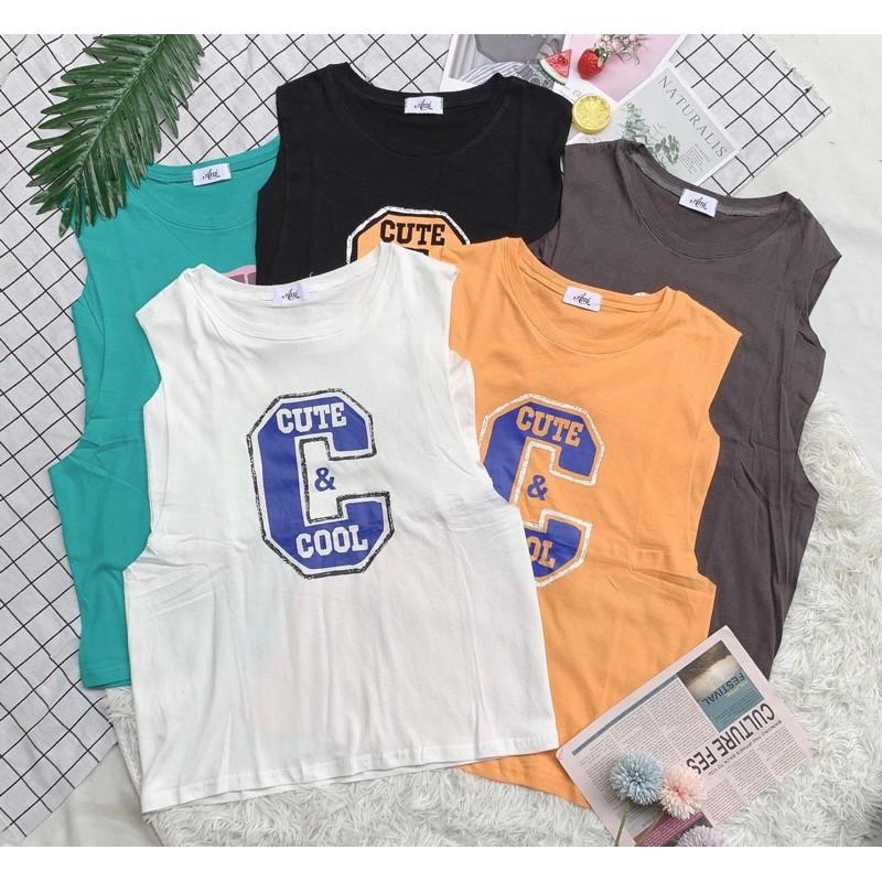 Áo tanktop chữ C