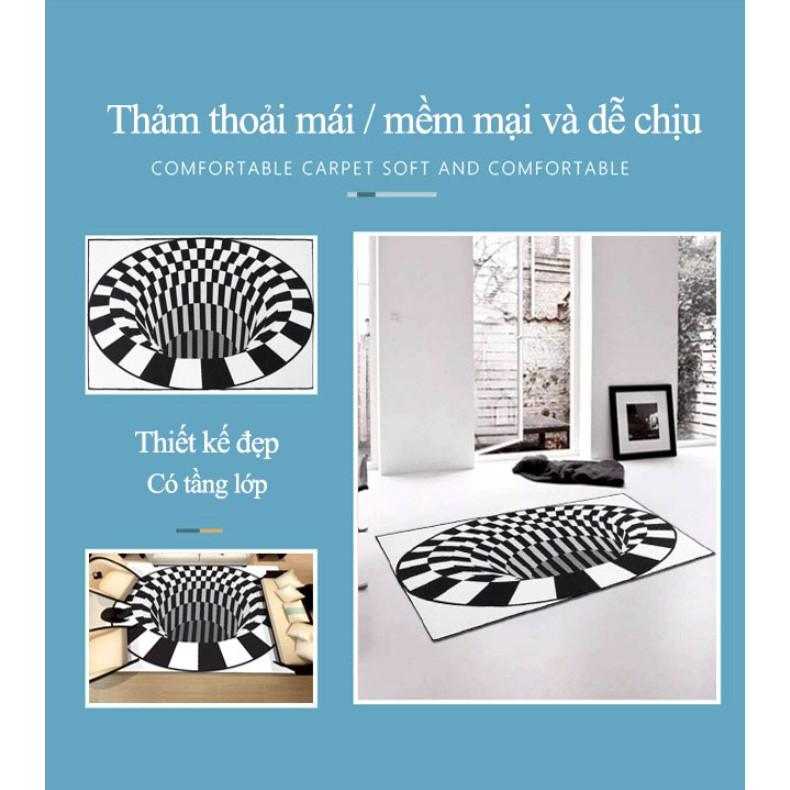 Bộ 2 Thảm ảo giác 3D sống động