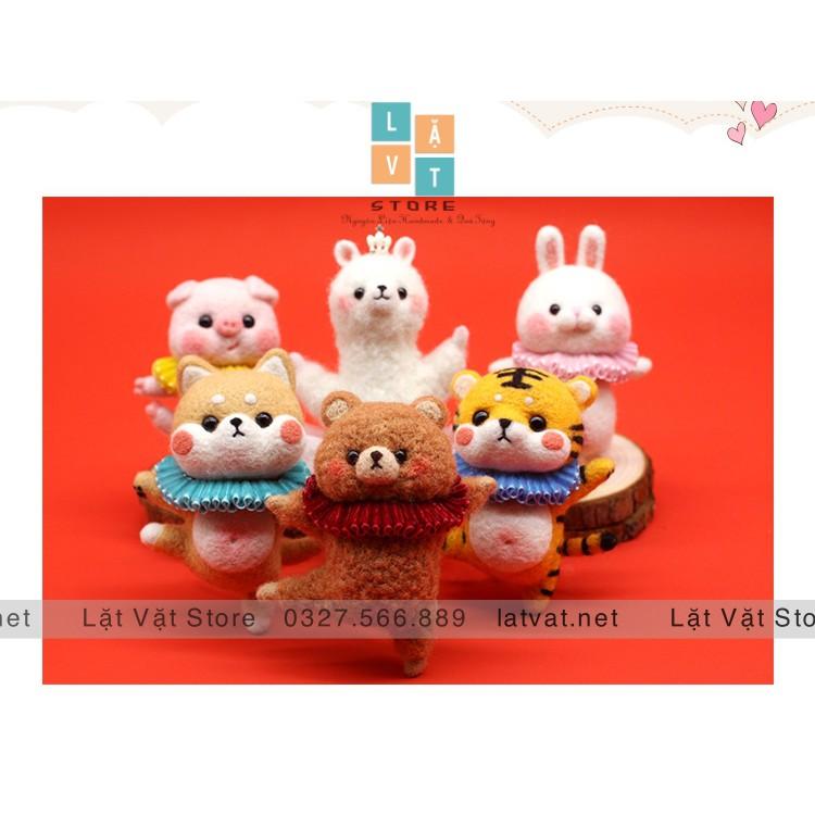 Bộ len chọc các 9 bé VŨ ĐOÀN BA LÊ, có hướng dẫn bằng video cho người mới bắt đầu, needle felting