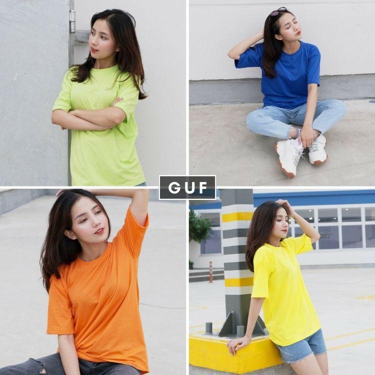 Áo Thun Tay Lỡ Form Rộng Unisex Chất Áo Phông Mềm Mịn Cho Cả Nam Nữ Trơn Màu Thương Hiệu KINGSPORT