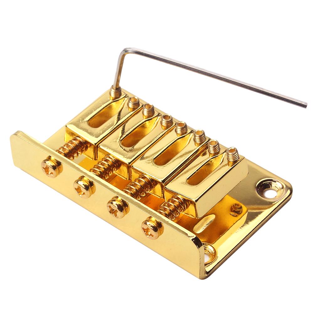 Cao Cấp 4 Bass Cầu cho Đàn Guitar Điện Đàn Ukulele Cầu Phụ Kiện