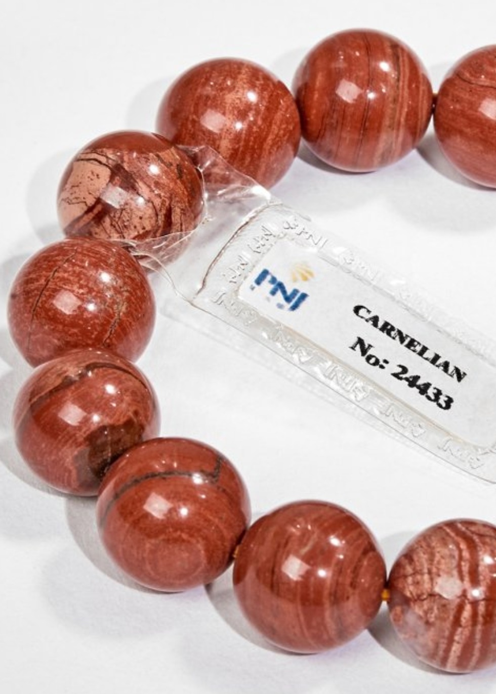 Lắc Tay Đá Carnelian Tự Nhiên 14MM Kèm Giấy Kiểm Định Gembank