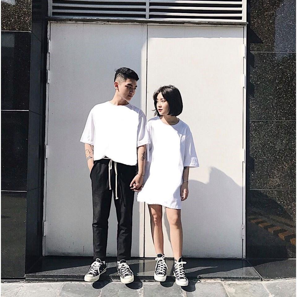 ÁO THUN trơn TRẮNG UNISEX