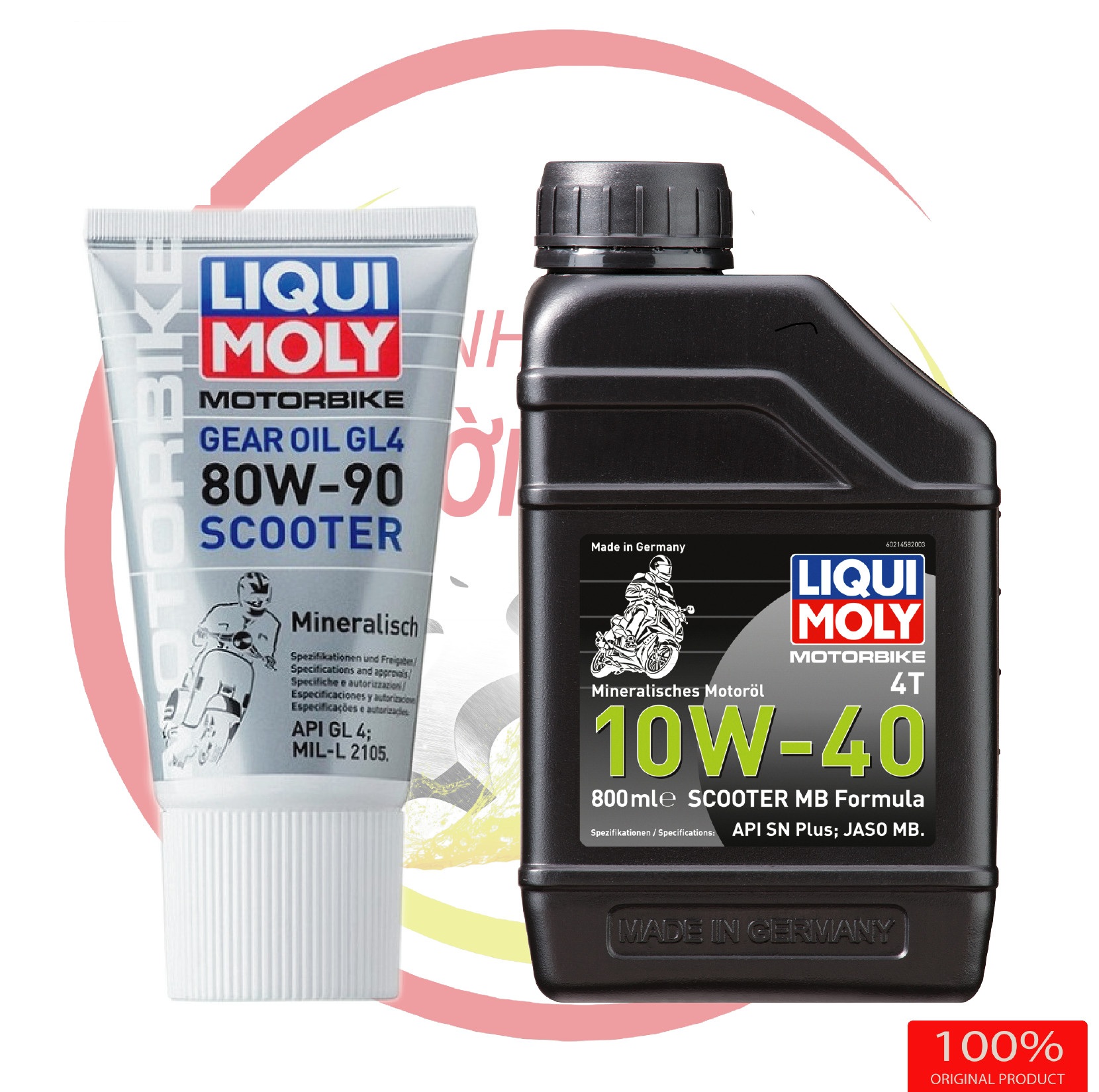 Combo Nhớt Liqui Moly 10W-40 Scooter MB Formula 800ML+ Hộp số liqui 150ML  dành cho xe ga