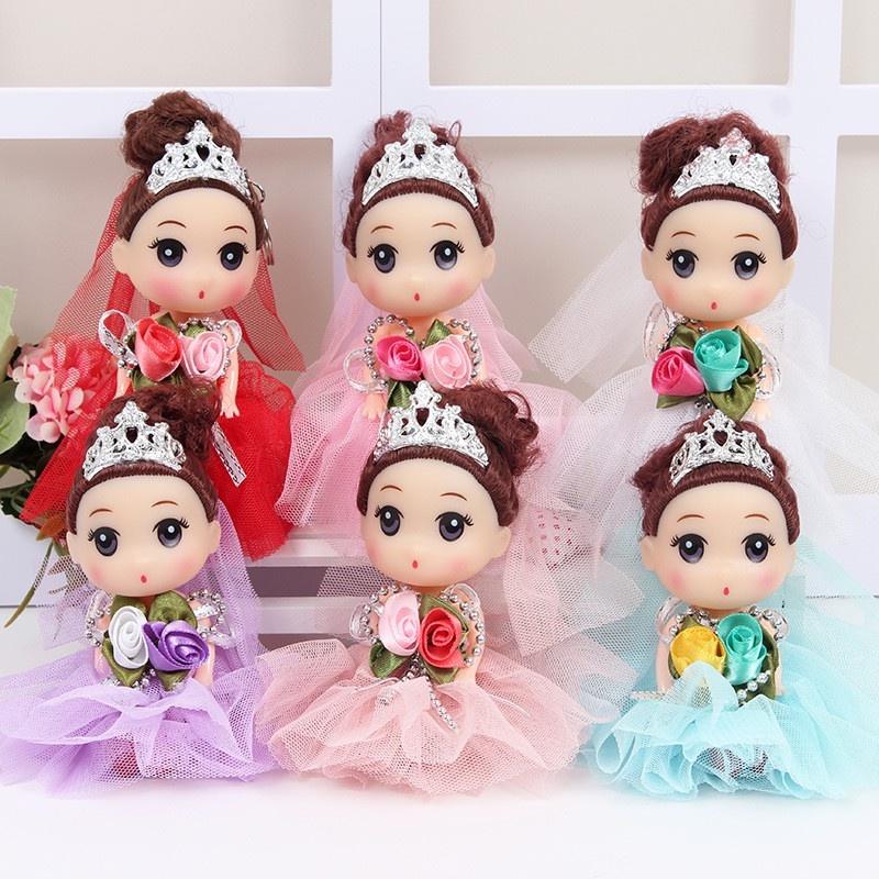 Búp bê trang trí, búp bê chibi vương miện dễ thương - Màu ngẫu nhiên