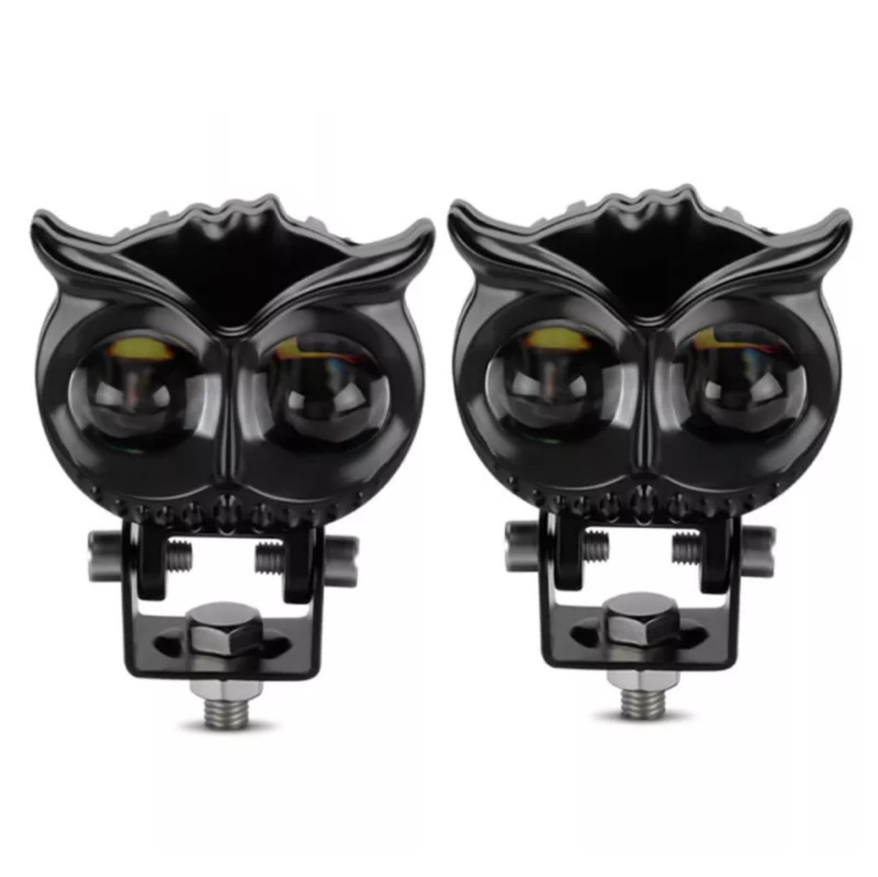 Đèn trợ sáng xe máy ô tô mắt cú X22 Pro 45W 2 mắt led siêu sáng cốt vàng pha trắng cho khách víp