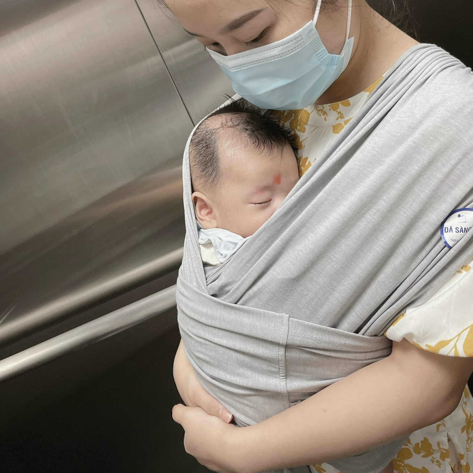 [Chính hãng] Địu vải EmBé Sling dành cho bé sơ sinh từ 0-24 tháng, dòng FLEX/ FLEX plus có dây tăng đơ để điều chỉnh size