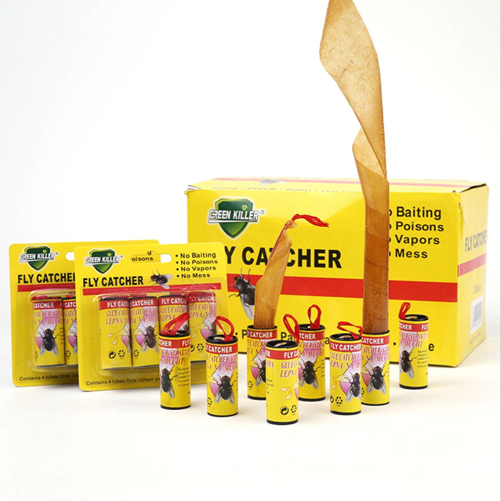 Set 24 Cuộn Keo Bẫy Ruồi Hai Mặt Dính Không Có Hóa Chất
