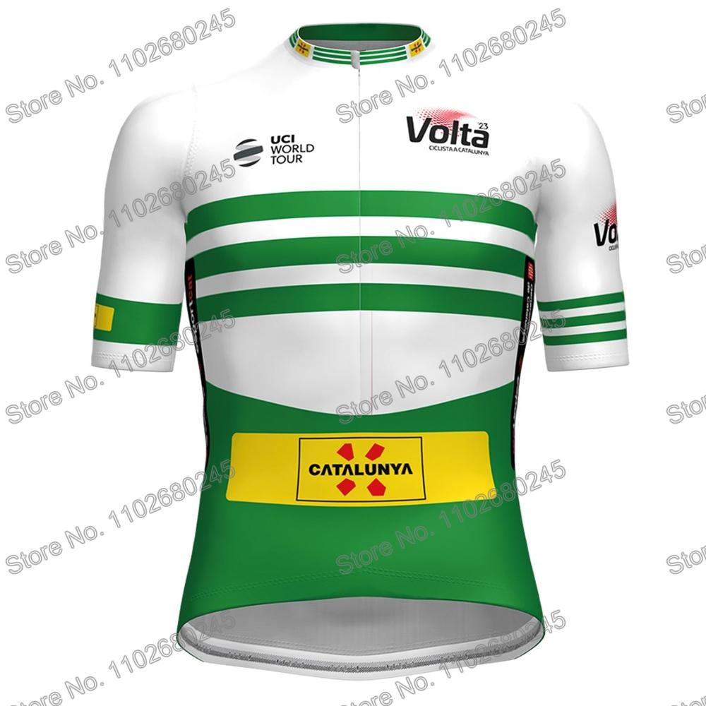 2023 Volta Một chiếc áo đạp xe đạp Catalunya Mùa hè Jersey Jersey Men Road Shirt áo ngắn áo sơ mi xe đạp Color: 1 Size: L