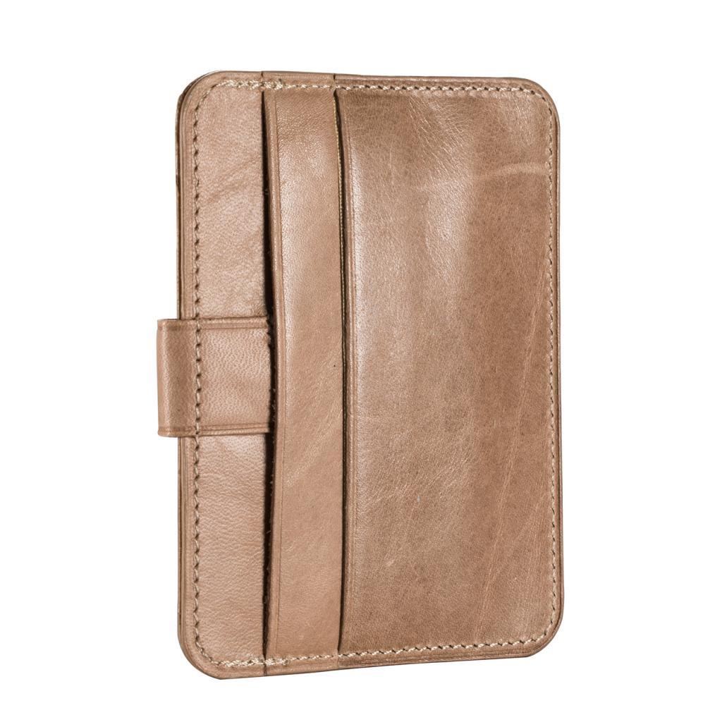 Mens Luxury Quality Suede Real Leather Credit Card ID Holder Wallet Purse Gift for Him
