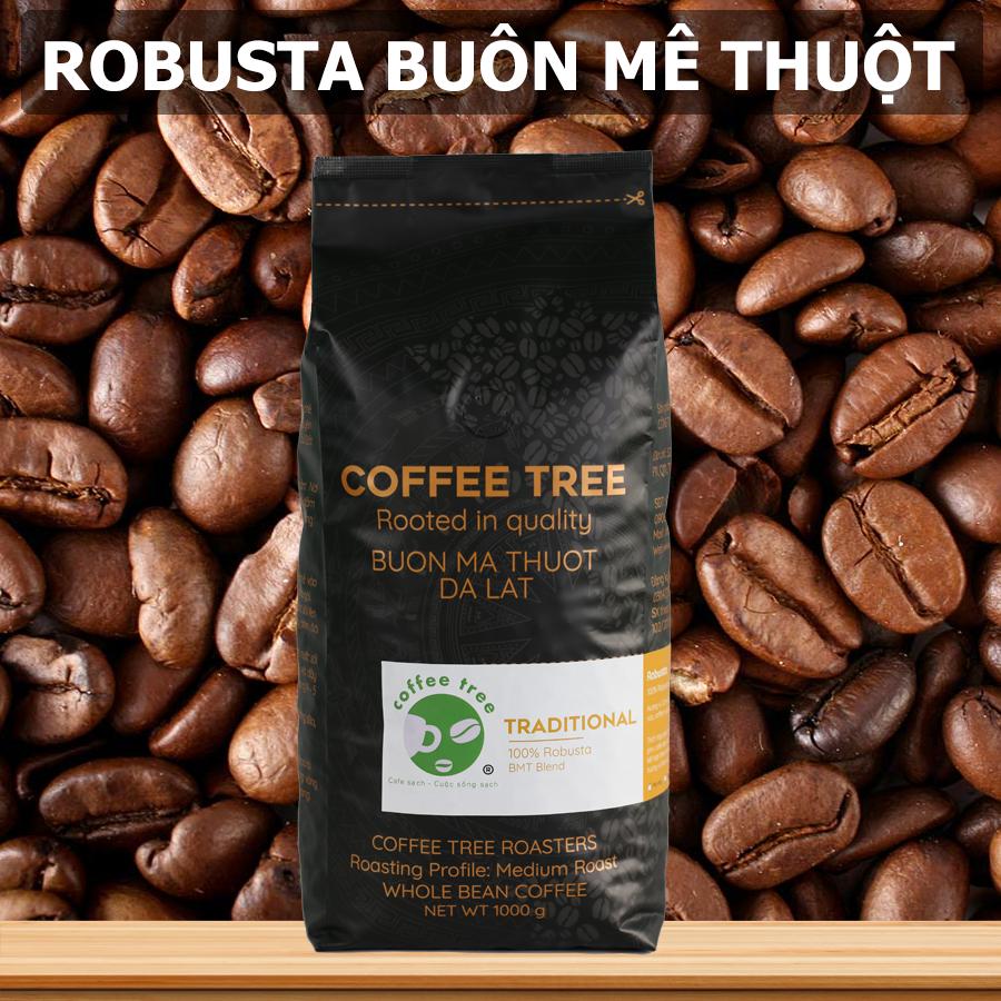 Cà phê bột Robusta nguyên chất 100% 500gr - Coffee Tree thơm ngon, đậm đà