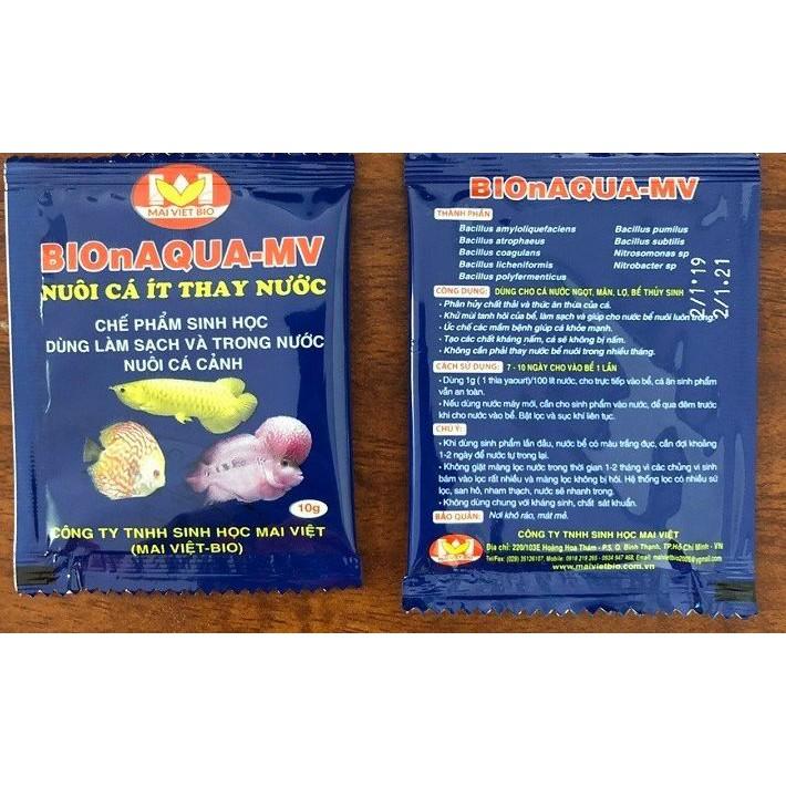 Men vi sinh Mai Việt BIOnAQUA-MV 10g làm sạch nước